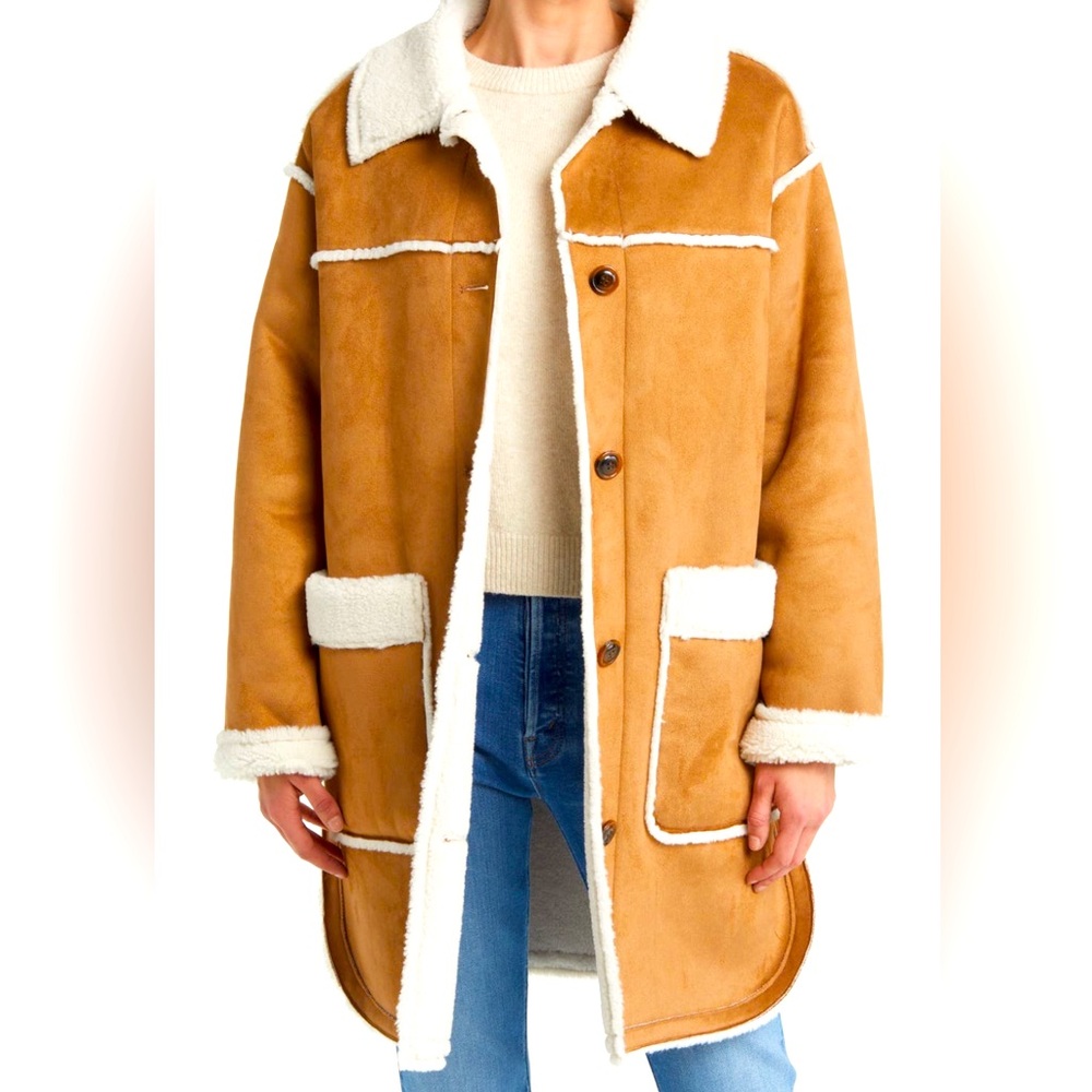 UGG Takara Fleece Coat (Chestnut) - NEVER WORN - No Tags
